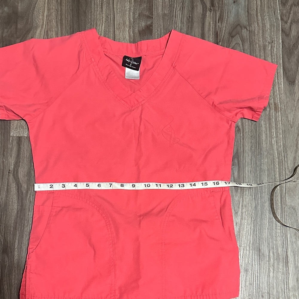 Baby Phat Coral-Pink Straight Leg Scrub Set - Picture 4 of 16